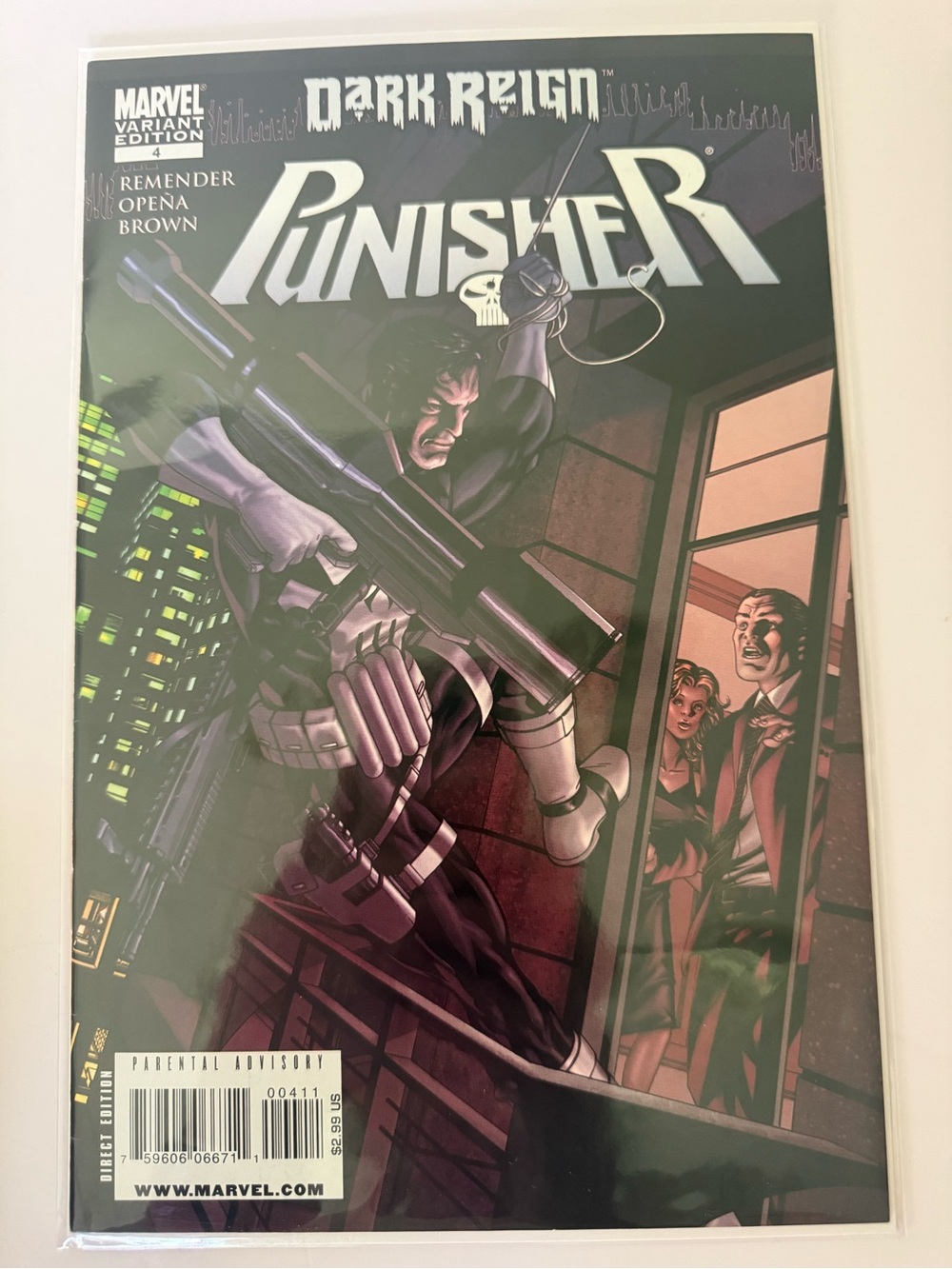 Punisher #4 variant edition comic book from Marvel Dark Reign storyline